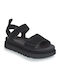 Ugg Australia 1136783 Women's Flat Sandals Flatforms in Black Color