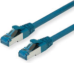 Value S/FTP Cat.6a Ethernet Network Cable 0.3m Blue 1pcs