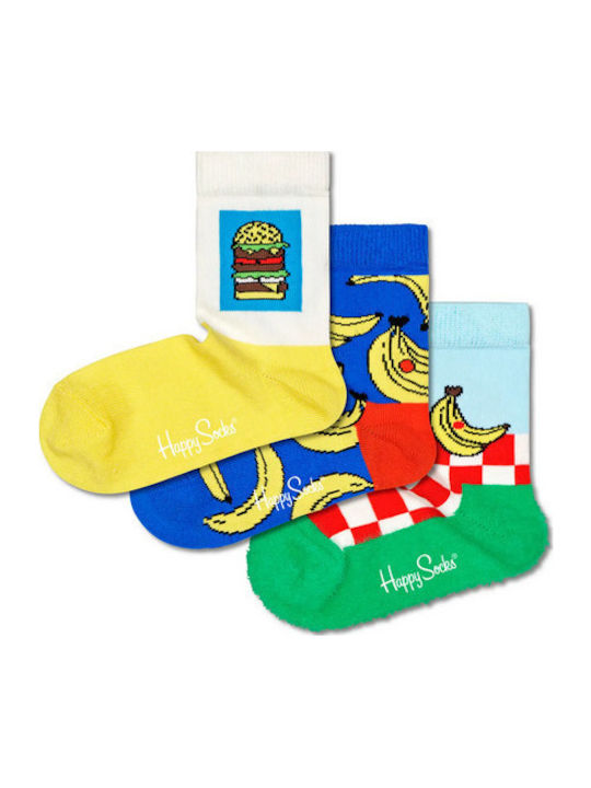 Happy Socks Kids' Socks Knee-High Picnic Multicolored 3 Pairs