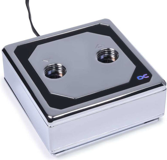 Alphacool CPU Water Block Eisblock XPX Aurora Edge - Full Brass Chrome Digital RGB Ασημί