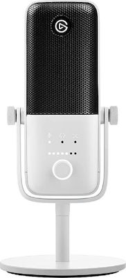 Elgato Condensator (diafragmă mare) Microfon USB Wave 3 Tabletop în Culoare White