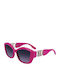 Karl Lagerfeld Women's Sunglasses with Pink Plastic Frame and Gray Gradient Lens KL6102S-525