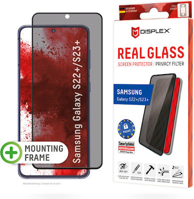 Displex Real Curved 3D Privacy Full Face Tempered Glass (Galaxy S22+ 5G / S23+)