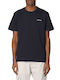 Calvin Klein T-shirt Bărbătesc cu Mânecă Scurtă Albastru marin