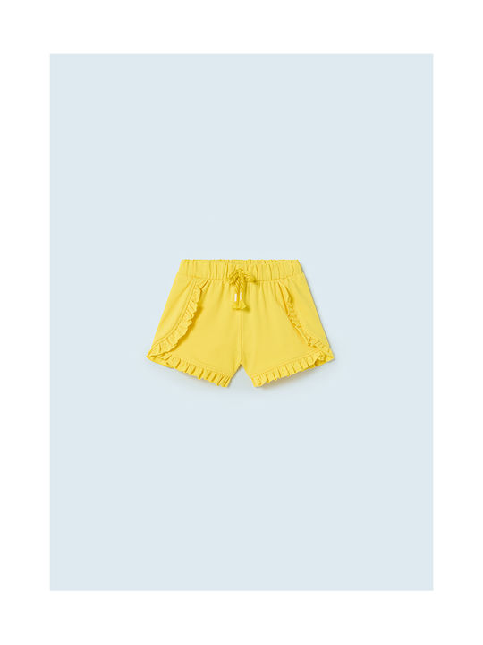 Mayoral Kids Shorts/Bermuda Fabric Yellow