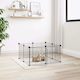 vidaXL Rodent Cage Pet Crate with 8 Panels & Door 70x70x35cm