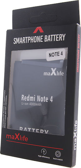 Maxlife Baterie compatibilă de înlocuire 4000mAh pentru Redmi Note 4