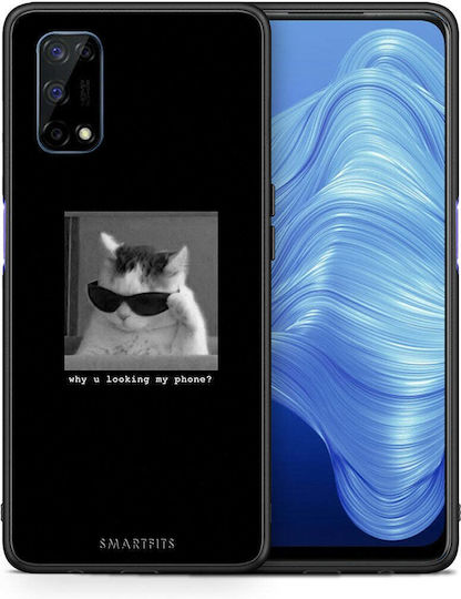 Smartfits Meme Cat Umschlag Rückseite Kunststoff Schwarz (Realme 7 5G)