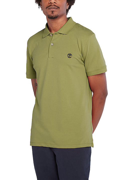 Timberland Ανδρικό T-shirt Polo Χακί