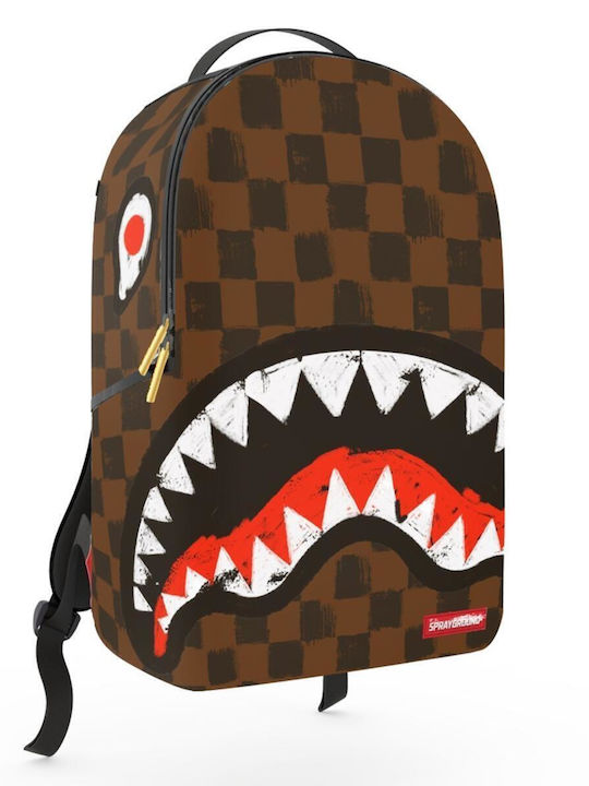 Sprayground Sharks In Paris Σχολική Τσάντα Πλάτης Γυμνασίου - Λυκείου Καφέ