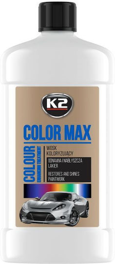 K2 Color Max Αλοιφή Κερώματος Αυτοκινήτου για Λευκές Αποχρώσεις Αμαξώματος 500ml
