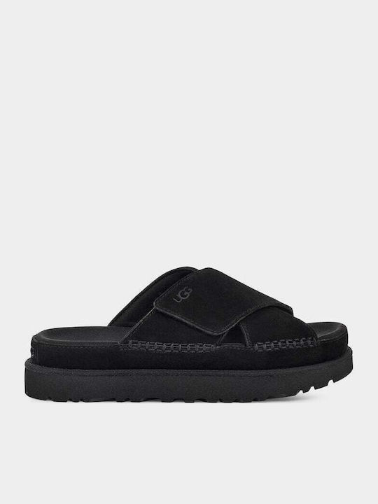 1137910 Women's Flat Sandals Flatforms in Black Color