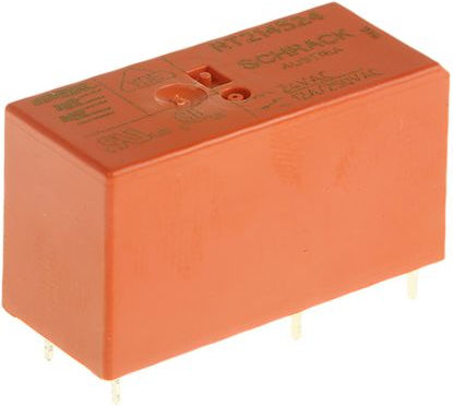 Schrack Ρελέ 24V 12A Mini 1P 24V AC 12A RT214524 01.077.0082