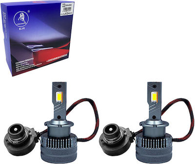 Lampen Auto ΕJC D2S LED 6000K Kaltes Weiß 45W 2Stück