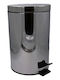 Klikareto Inox Καλαθάκι Μπάνιου 5lt Ασημί