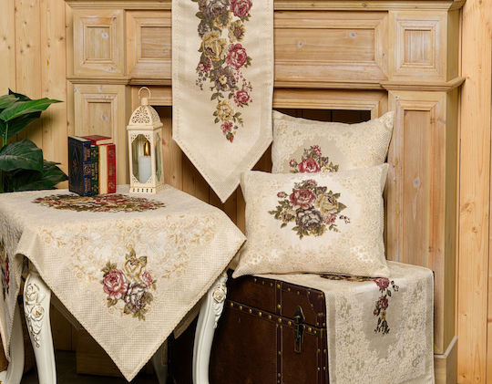 Liolios Home Ράνερ PLS-TB17008 Εκρού 33x120εκ.
