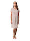 Vamp Summer Cotton Women's Nightdress Orange