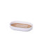 Aria Trade AT00012088 Plastic Soap Dish Countertop White