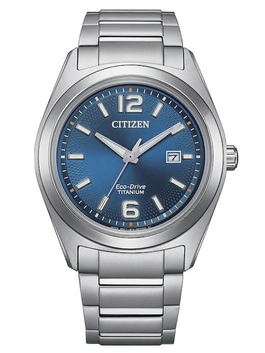 Citizen Ανδρικό Ρολόι 41mm Eco - Drive με Ασημί...