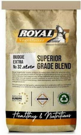 Royal Vogelfutter Budgie Extra No32 Birds Food for Budgerigars 20kg