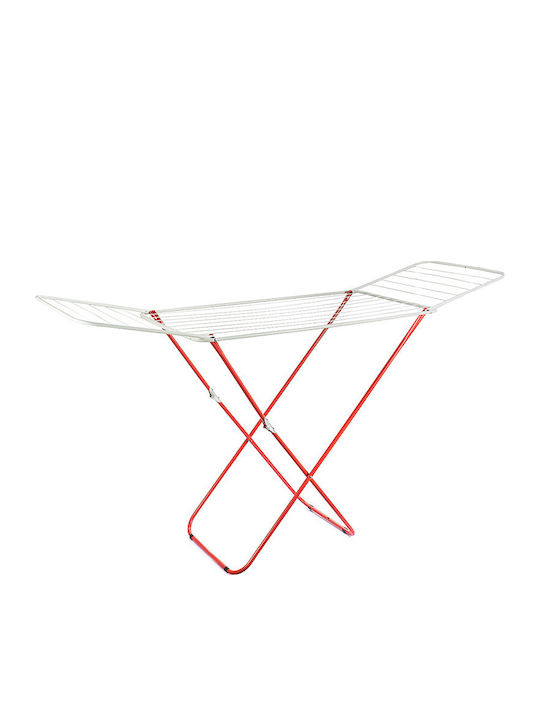 Vesta Adatto Metallic Folding Floor Clothes Drying Rack with Hanging Length 20m