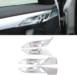 Carner Car Door Frame Decoration Interior Car Door Handle Covers 4pcs for Bmw X1 F48 2015-2019 in Silver Color