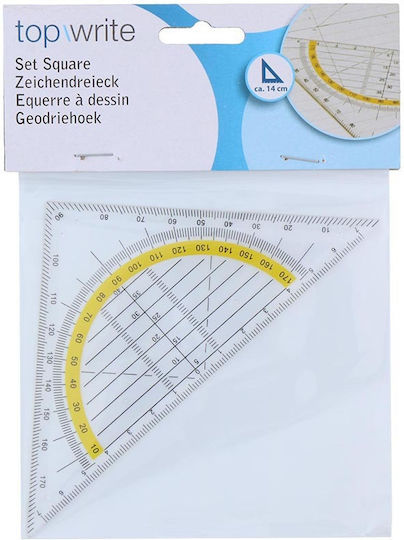 Topwrite Geometrisches Dreieck Kunststoff Transparent 14cm