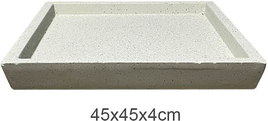 Marhome Farfurie Pot Ceramică Bej 45x45buc 06-23232-5