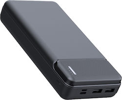 Techsuit PB-N1 Power Bank 10000mAh με 2 Θύρες USB-A Μαύρο