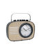 Box37211 Tabletop Clock with Indicators Metal Black