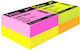 Sticki Sticky Note Pads in Cube Sticki Neon 7.5x7.5cm Set of 12pcs