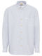 Long-sleeved Cotton Shirt Striped Blue
