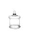 Spitishop Glass Cookie Jar Transparent 14x14x20cm