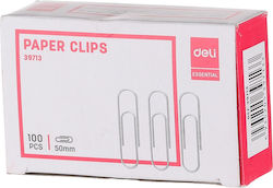 Deli Set of 100pcs Paper Clips Νο.5 231.397133