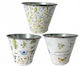 Artekko Decorativ Găleată de Grădină Metalic 3pcs 17bucx17bucx14buc 3buc HA0138