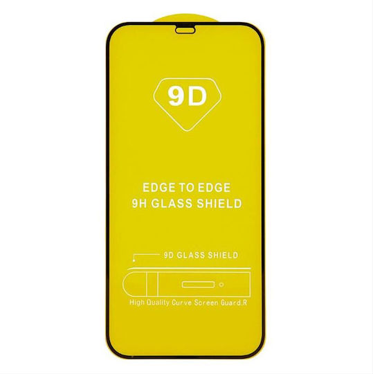 Full Glue Full Face Tempered Glass Black (iPhone 13 mini)