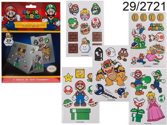 Pyramid International Super Mario Mushroom Kingdom Sticker for Laptop