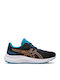 Gel Excite 9 GS Αθλητικά Παιδικά Παπούτσια Running με Κορδόνια Black / Sun Peach