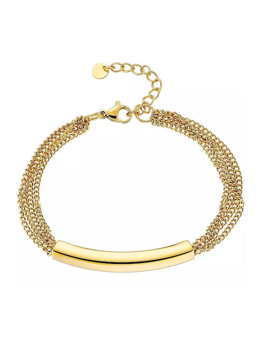 Oxzen Women's Identity Bracelet Made of Gold Pl...