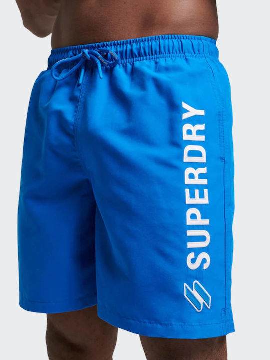 Superdry Code Applque Ανδρικό Μαγιό Σορτς Μπλε