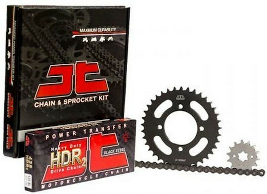 JT Sprockets Σετ Γρανάζια Αλυσίδα (15-37-428HDR) για Sym VF 125