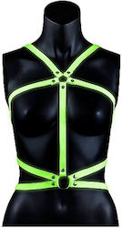 Shots Ouch! Glow In The Dark Harness Body Harness Πράσινο