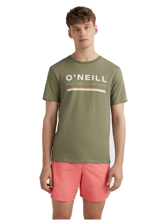 O'neill Arrowhead Ανδρικό T-shirt Χακί με Στάμπα