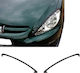 Motordrome Front Headlights Eyebrows for Peugeot 307 2001-2008