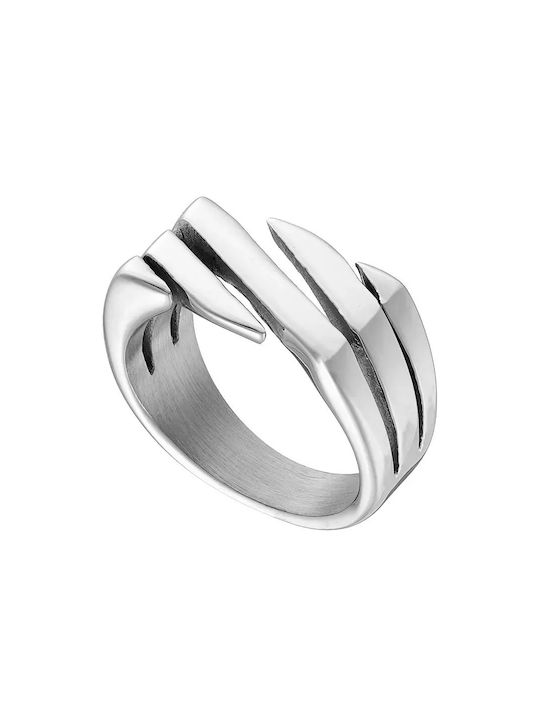 Oxzen Damen Ring aus Stahl Vergoldeter