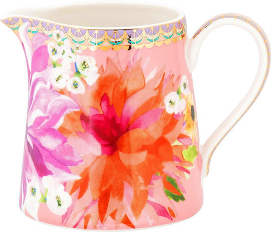 Maxwell & Williams Teas & C's Dahlia Daze Porcelain Milk Jug Pink
