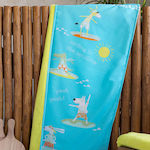 Nima Surfing Kids Beach Towel Blue 140x70cm