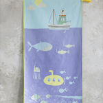 Nima Sub Kids Beach Towel Yellow 140x70cm