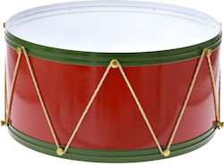 Iliadis Τύμπανο Christmas Metal Drum Figure Red 30x61x61cm