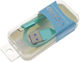 Плетена USB 2.0 до микро USB кабел Зелен 0.26м (1018.107) 1бр
